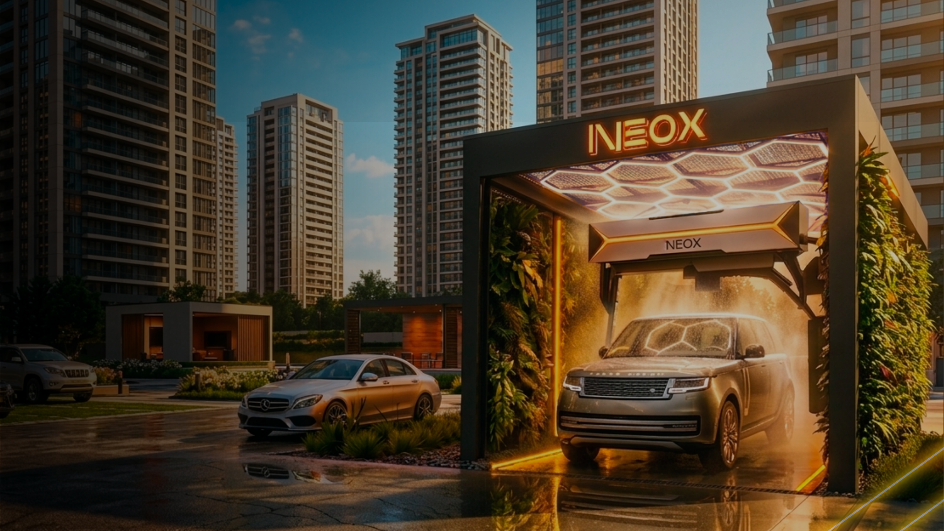 Condomínio com sistema NEOX Smart Wash