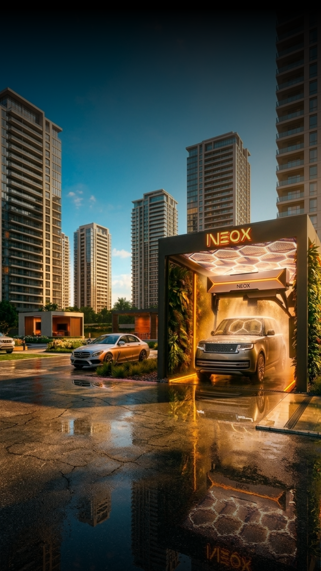 Condomínio com sistema NEOX Smart Wash