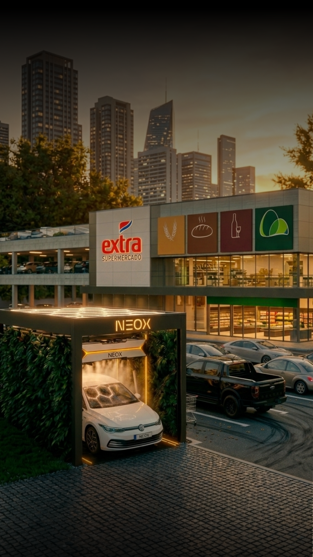 Supermercado com sistema NEOX Smart Wash